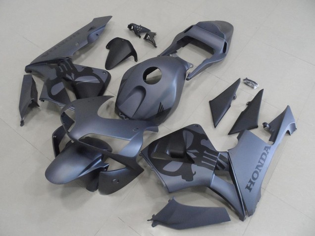 Billige Honda CBR600RR Motorrad Verkleidung 2003-2004 - Matt Grau Schwarz