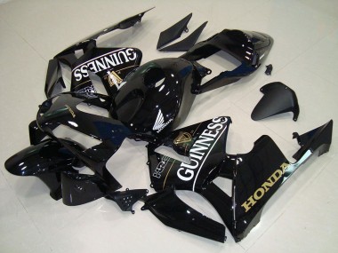 Billige Honda CBR600RR Motorrad Verkleidung 2005-2006 - Glanzendes Schwarz Gunness