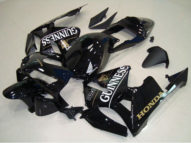 Billige Honda CBR600RR Motorrad Verkleidung 2005-2006 - Glanzendes Schwarz Gunness