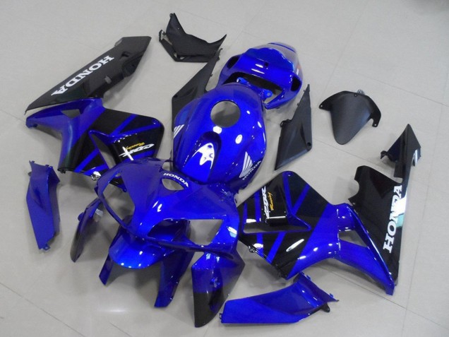 Billige Honda CBR600RR Motorrad Verkleidung Kit 2005-2006 - Blau Schwarz