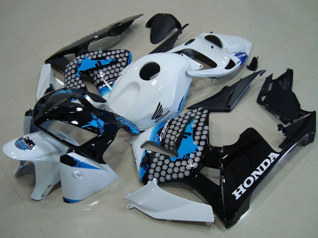 Billige Honda CBR600RR Motorrad Verkleidung 2005-2006 - Weiss Blau Schwarz