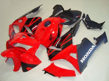 Billige Honda CBR600RR Motorrad Verkleidung Kit 2005-2006 - Rot Schwarz