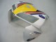 Billige Honda CBR600RR Motorrad Verkleidung 2005-2006 - Blau Weiss Gelb Rothmans