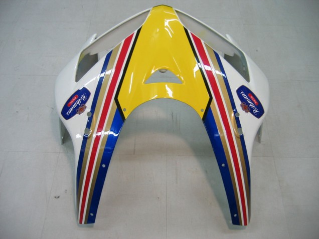 Billige Honda CBR600RR Motorrad Verkleidung 2005-2006 - Blau Weiss Gelb Rothmans