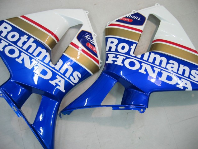 Billige Honda CBR600RR Motorrad Verkleidung 2005-2006 - Blau Weiss Gelb Rothmans