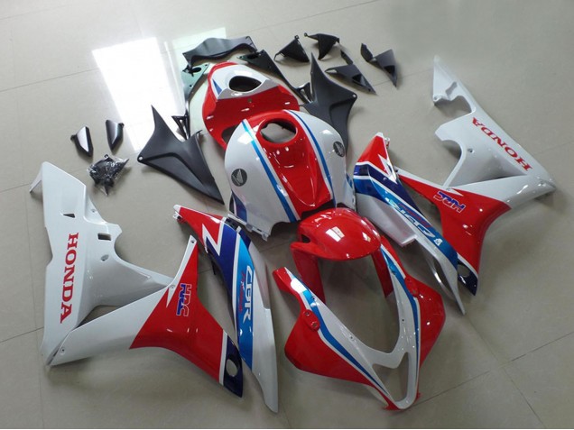 Billige Honda CBR600RR Motorrad Verkleidung 2007-2008 - Weiss Rot Hellblau HRC