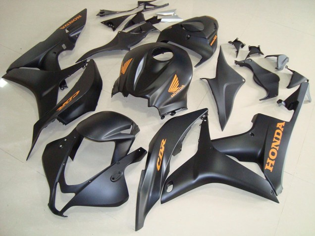 Billige Honda CBR600RR Motorrad Verkleidung 2007-2008 - Matt Schwarz Gold Aufkleber