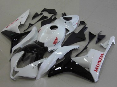 Billige Honda CBR600RR Motorrad Verkleidung 2007-2008 - Weiss Glanzendes Schwarz Rot