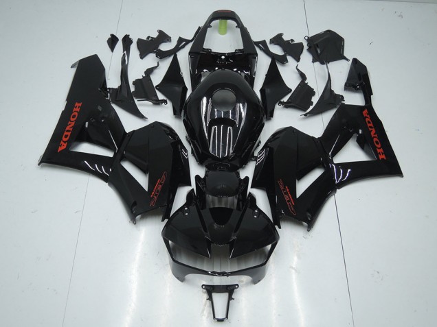 Billige Honda CBR600RR Motorrad Verkleidung 2013-2023 - Glanzendes Schwarz Rot Aufkleber