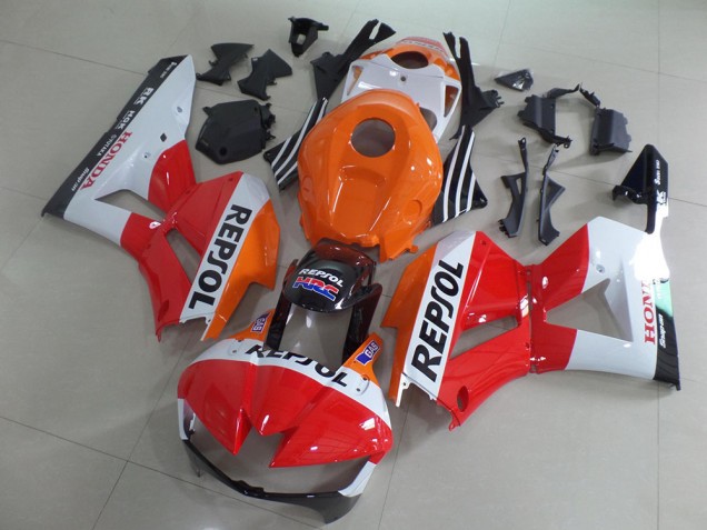 Billige Honda CBR600RR Motorrad Verkleidung Kit 2013-2023 - Orange Weiss Rot Glanzendes Schwarz Repsol