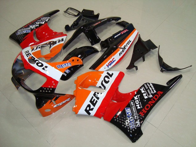 Billige Honda CBR900RR 893 Motorrad Verkleidung 1994-1995 - Orange Weiss Rot Glanzendes Schwarz HRC Repsol