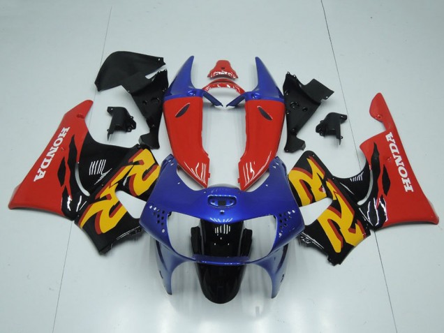 Billige Honda CBR900RR 919 Motorrad Verkleidung 1998-1999 - Rot Blau Glanzendes Schwarz
