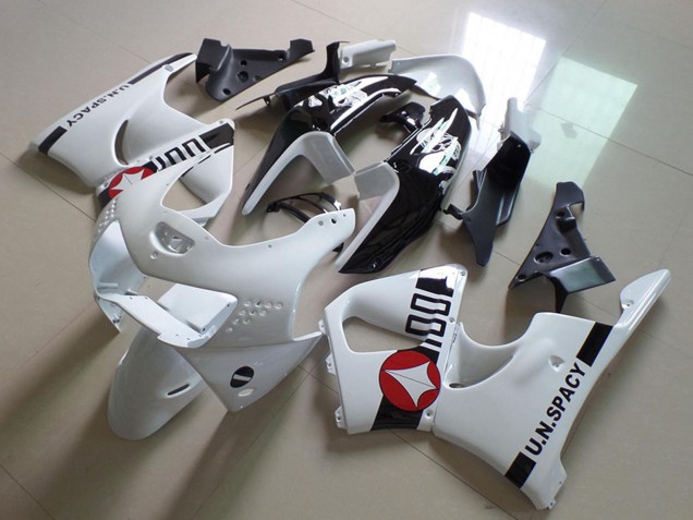 Billige Honda CBR900RR 919 Motorrad Verkleidung 1998-1999 - Weiss Rot Glanzendes Schwarz U.N.Spacy