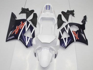 Billige Honda CBR900RR 954 Motorrad Verkleidung 2002-2003 - Dunkel Blau Weiss