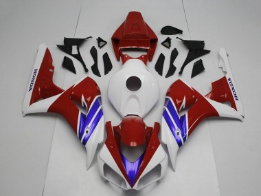 Billige Honda CBR1000RR Motorrad Verkleidung 2006-2007 - Weiss Rot Blau