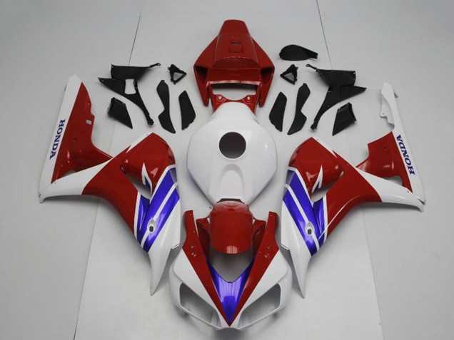Billige Honda CBR1000RR Motorrad Verkleidung 2006-2007 - Weiss Rot Blau