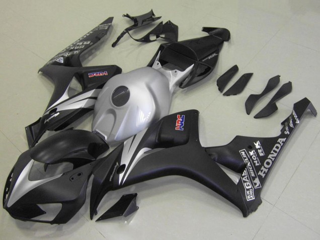 Billige Honda CBR1000RR Motorrad Verkleidung Kit 2006-2007 - Silber Matt Schwarz