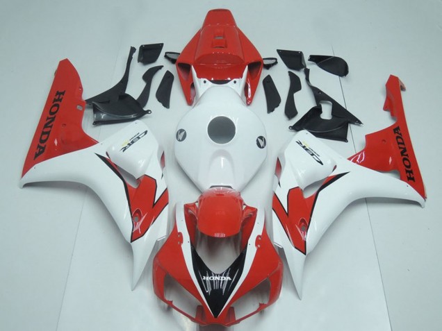 Billige Honda CBR1000RR Motorrad Verkleidung 2006-2007 - Weiss Rot