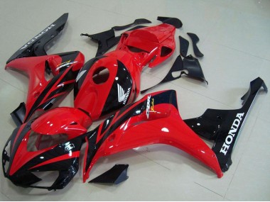 Billige Honda CBR1000RR Motorrad Verkleidung Kit 2006-2007 - Rot Glanzendes Schwarz