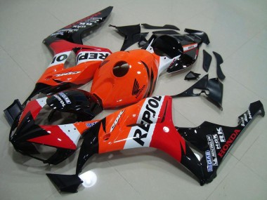 Billige Honda CBR1000RR Motorrad Verkleidung Kit 2006-2007 - Orange Weiss Rot Glanzendes Schwarz Repsol