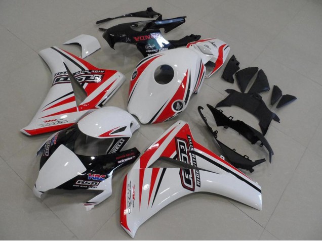 Billige Honda CBR1000RR Motorrad Verkleidung 2008-2011 - Weiss Rot Glanzendes Schwarz HRC