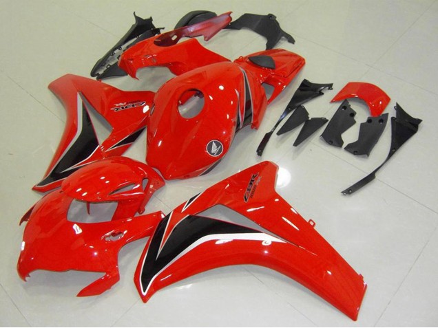 Billige Honda CBR1000RR Motorrad Verkleidungen Kit 2008-2011 - Rot Glanzendes Schwarz