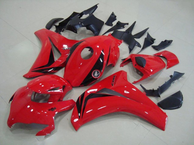 Billige Honda CBR1000RR Motorrad Verkleidung Kit 2008-2011 - Rot Glanzendes Schwarz OEM Stil