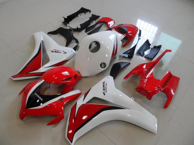 Billige Honda CBR1000RR Motorrad Verkleidung 2008-2011 - Weiss Rot Glanzendes Schwarz