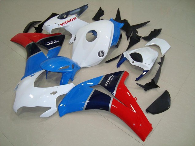 Billige Honda CBR1000RR Motorrad Verkleidung 2008-2011 - Weiss Hellblau Rot Glanzendes Schwarz
