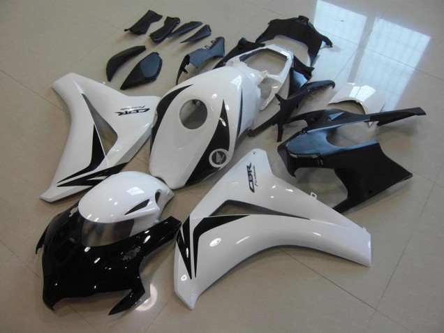 Billige Honda CBR1000RR Motorrad Verkleidung Kit 2008-2011 - Weiss Glanzendes Schwarz