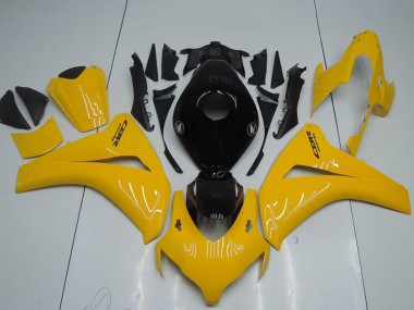 Billige Honda CBR1000RR Motorrad Verkleidung Kit 2008-2011 - Gelb Glanzendes Schwarz