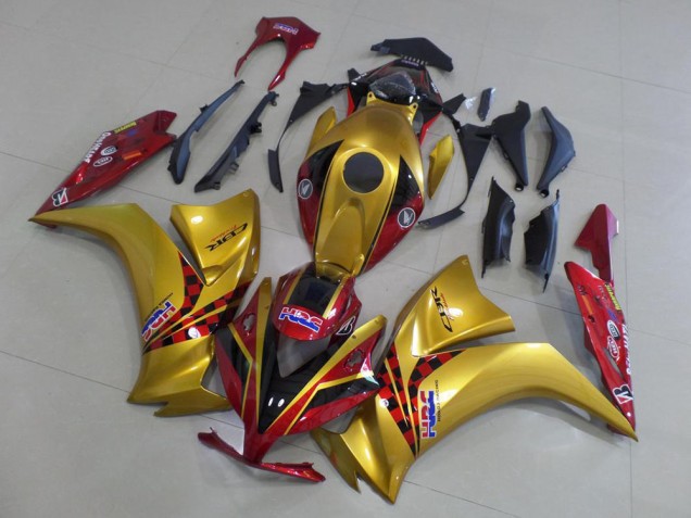 Billige Honda CBR1000RR Motorrad Verkleidung 2012-2016 - Gold Rot HRC