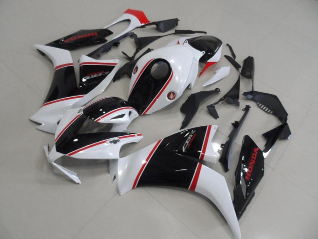 Billige Honda CBR1000RR Motorrad Verkleidung 2012-2016 - Weiss Rot Glanzendes Schwarz Streifen