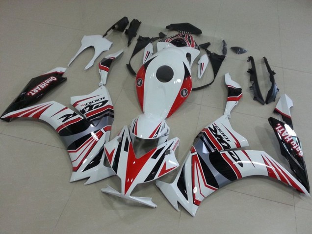 Billige Honda CBR1000RR Motorrad Verkleidung 2012-2016 - Weiss Rot Silber Schwarz One Heart