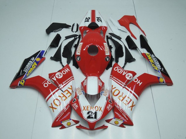 Billige Honda CBR1000RR Motorrad Verkleidung 2012-2016 - Weiss Rot Glanzendes Schwarz Xerox 21