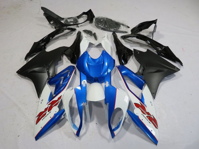 Billige BMW S1000RR Motorrad Verkleidung 2015-2016 - Weiss Blau Matt Schwarz
