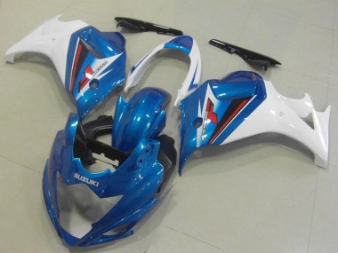 Billige Suzuki GSX650F Motorrad Verkleidung 2008-2013 - Weiss Blau