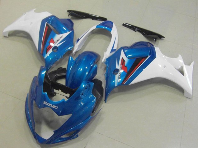 Billige Suzuki GSX650F Motorrad Verkleidung 2008-2013 - Weiss Blau