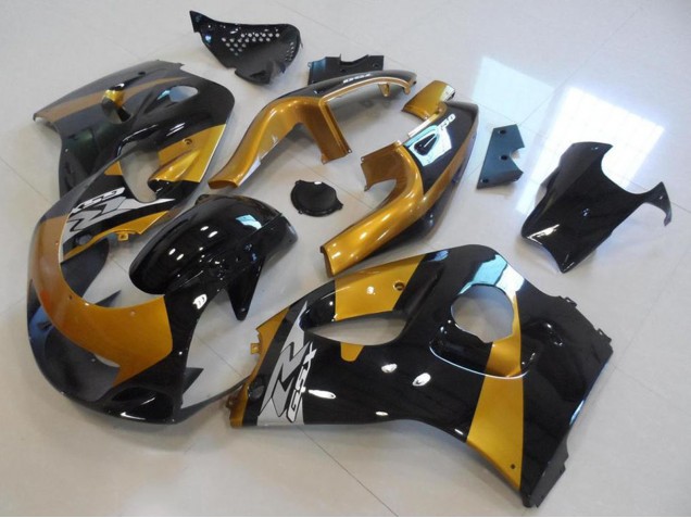 Billige Suzuki GSXR 600 Motorrad Verkleidung 1996-2000 - Gold Schwarz