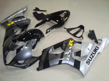 Billige Suzuki GSXR 1000 Motorrad Verkleidung 2003-2004 - Silber Grau Schwarz Gelb