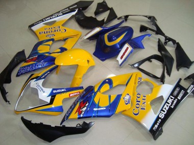 Billige Suzuki GSXR 1000 Motorrad Verkleidung 2005-2006 - Gelb Weiss Schwarz Corona