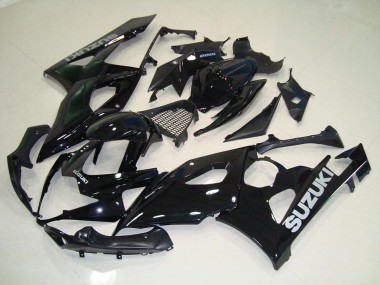 Billige Suzuki GSXR 1000 Motorrad Verkleidung 2005-2006 - Glanzendes Schwarz