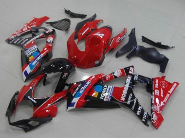 Billige Suzuki GSXR 1000 Motorrad Verkleidung 2007-2008 - Rot Schwarz Blau Weiss JOMO