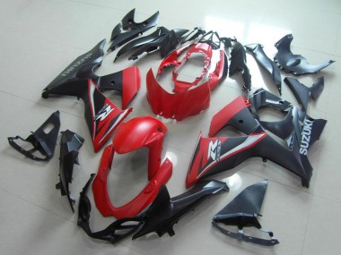 Billige Suzuki GSXR 1000 Motorrad Verkleidung 2009-2016 - Rot Matt Schwarz