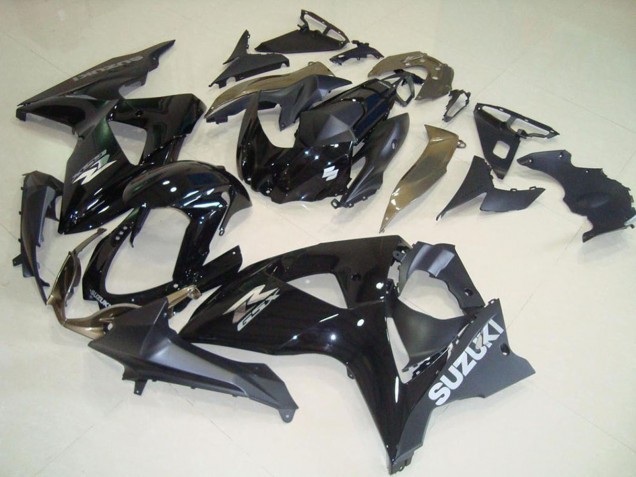 Billige Suzuki GSXR 1000 Motorrad Verkleidung 2009-2016 - Glanzendes Schwarz Matt Schwarz OEM Stil