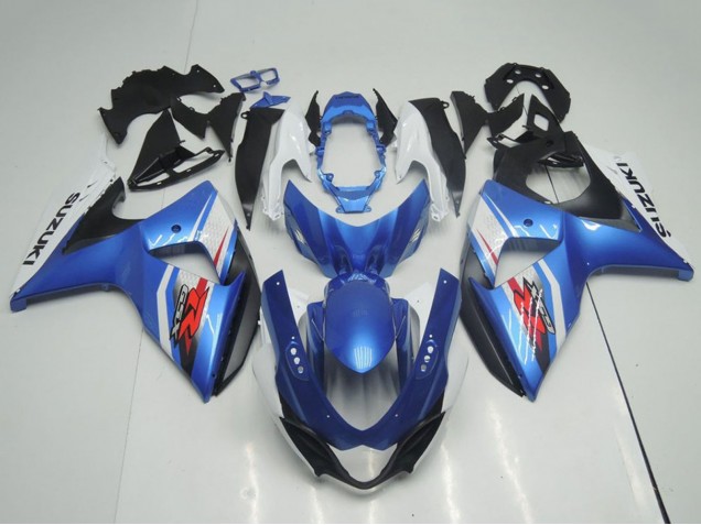 Billige Suzuki GSXR 1000 Motorrad Verkleidung 2009-2016 - Hellblau Blau Weiss Schwarz OEM Stil
