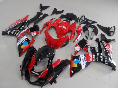 Billige Suzuki GSXR 1000 Motorrad Verkleidung 2009-2016 - Rot Blau Gelb Schwarz JOMO