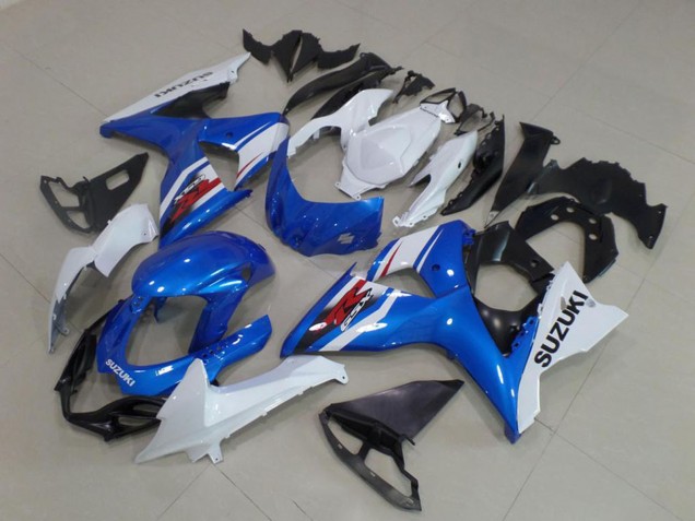 Billige Suzuki GSXR 1000 Abs Verkleidung Kit 2009-2016 - Weiss Blau Schwarz