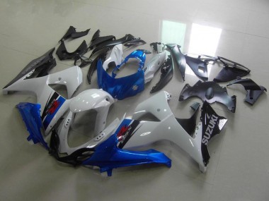 Billige Suzuki GSXR 1000 Motorrad Verkleidung 2009-2016 - Weiss Blau Schwarz OEM Stil