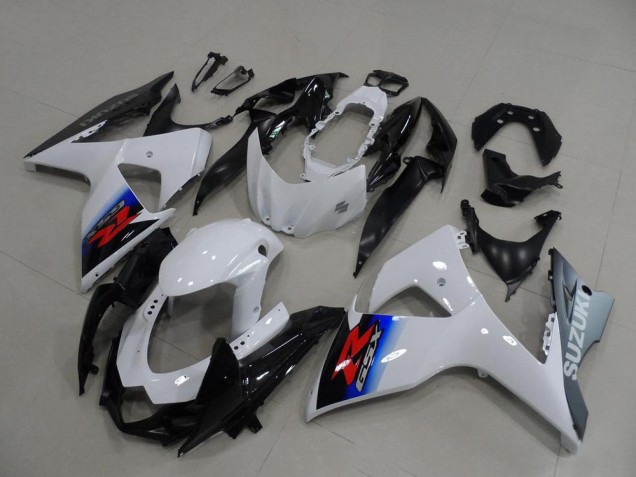 Billige Suzuki GSXR 1000 Motorrad Verkleidung 2009-2016 - Weiss Blau Silber Schwarz